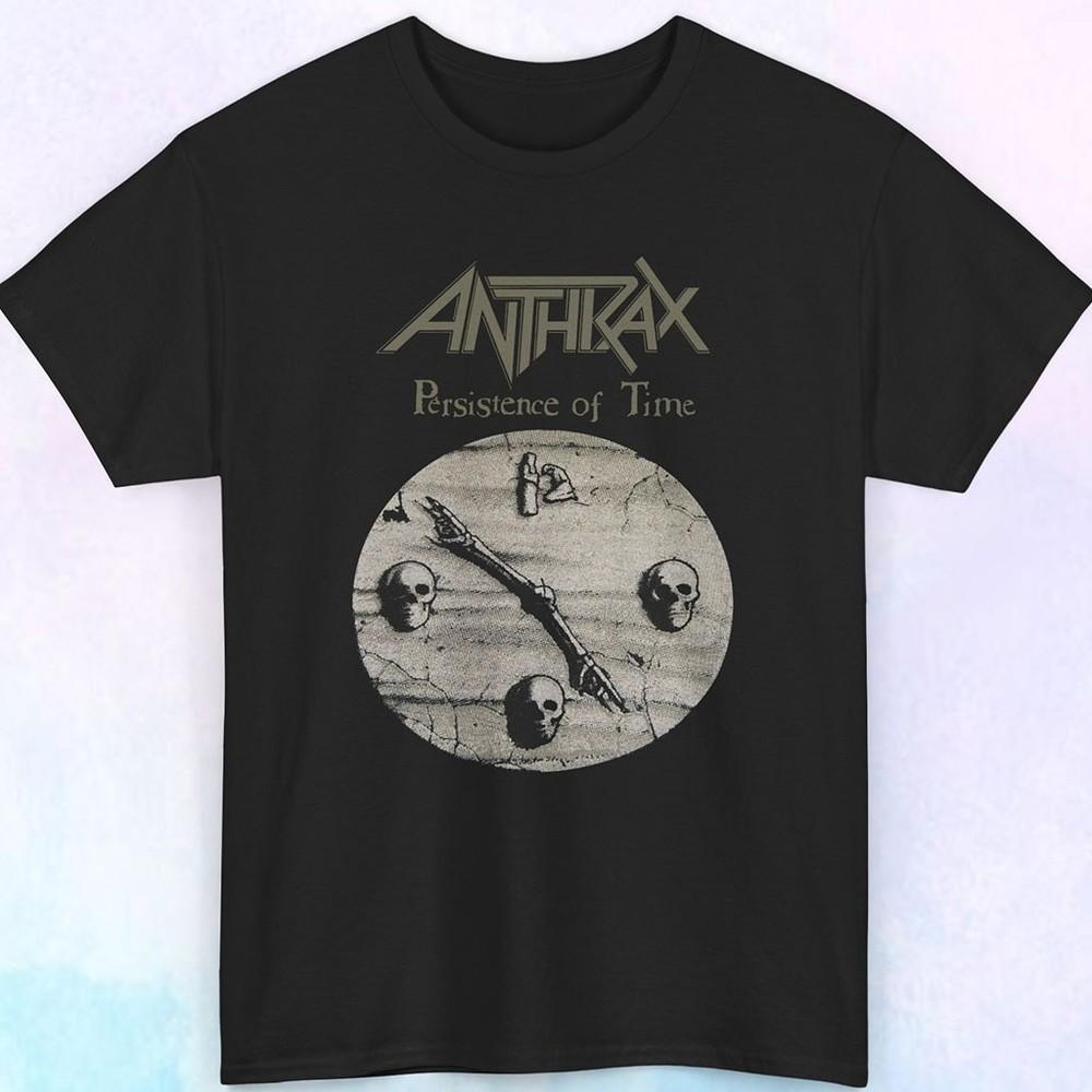 Retro Rare 1990 Anthrax Persistence Of Time Unisex Tee S-5XL Unisex T-Shirt L