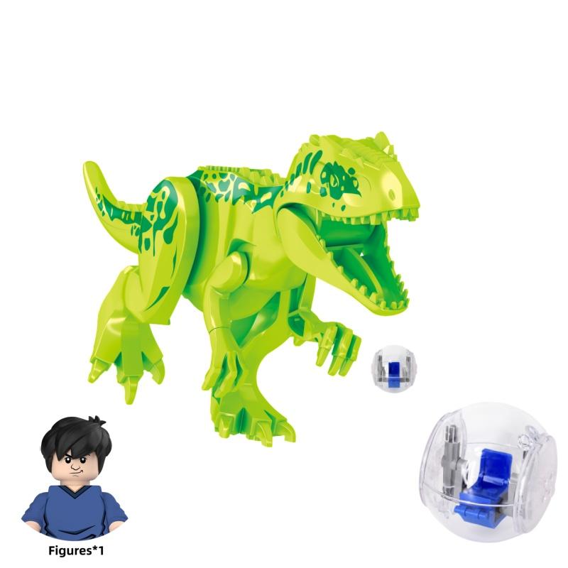 Jurassic Dinosaurs Building Blocks Indominus Rex DIY Figures Bricks With Escape Gyrosphere Indominus I-Rex Assemble Kids Toy