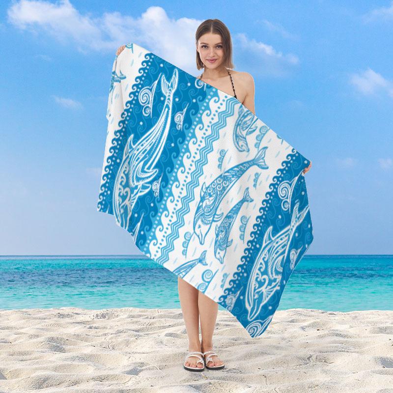 Pastel Rainbow Striped Beach Towel Microfiber Quick Dry Absorbent Lightweight Colorful Summer Towel for Beach Pool Vacation