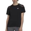 Adidas Aeroready Womens Running Series Training Moisture-Wicking Crew Neck Short Sleeve T-Shirt Women Tops Black GD4542