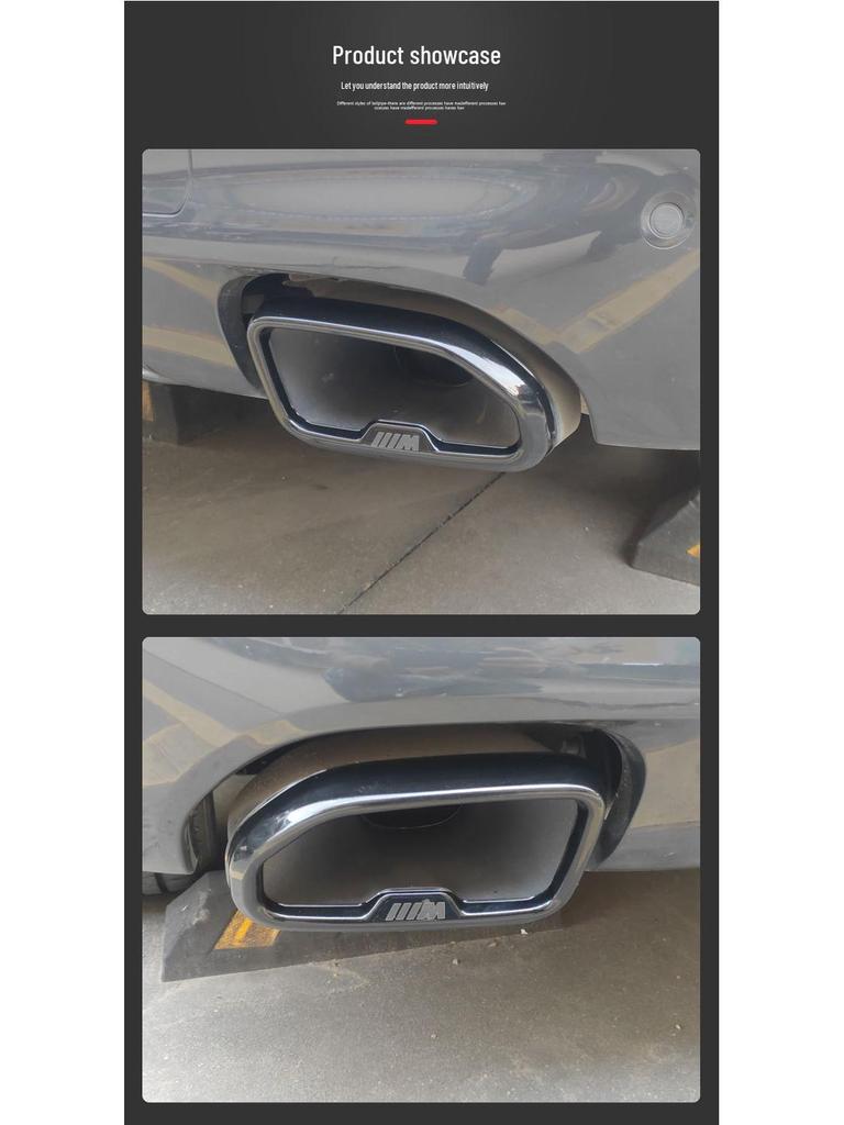 BMW X3 (18-21) Silver Exhaust Pipe Cover Accessories