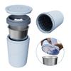 Quick Freeze Straw Cup with Ice Tray Blue Purple Pink Cold Drink Cup  Summer