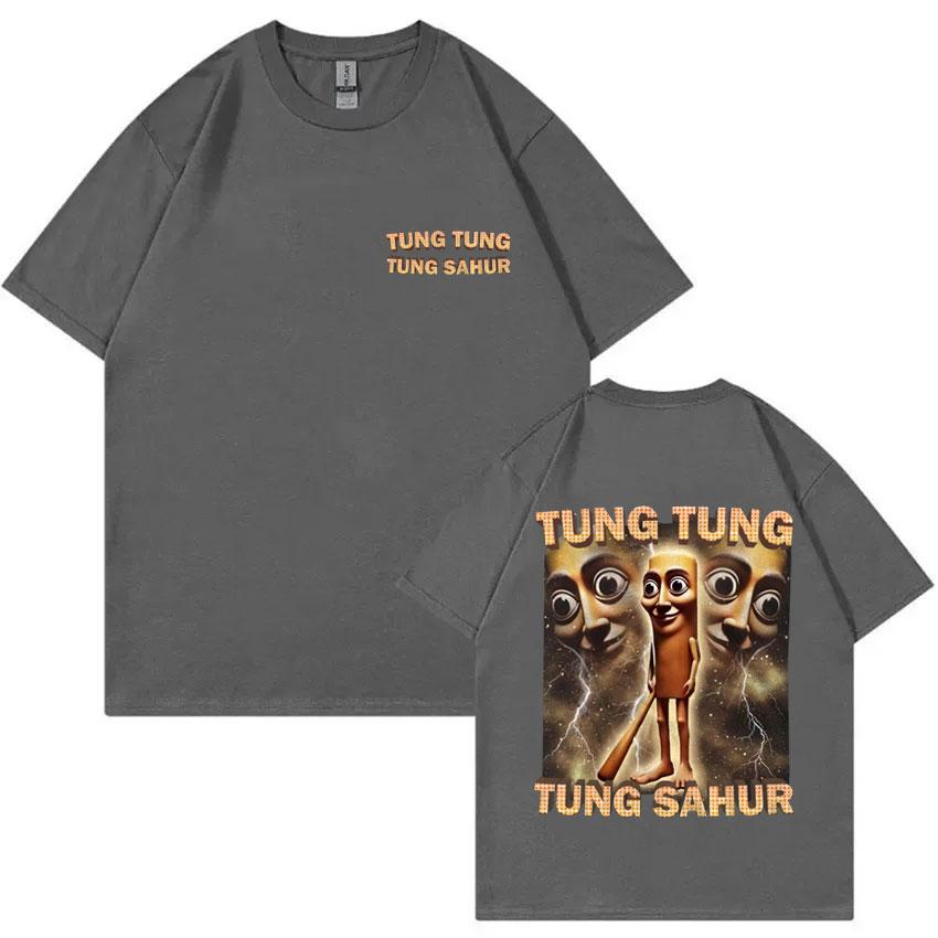 Tung Tung Tung Sahur Funny Baseball Bat Meme Graphic Print T Shirt Men Casual Humor Style T Shirts Unisex Summer O-Neck T-shirt