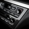 Car Tuning Carbon Fiber ABS Air conditioning Switch Adjustment Frame Cover Trim Accessories For Genesis G80 DH 2015-2020 LHD