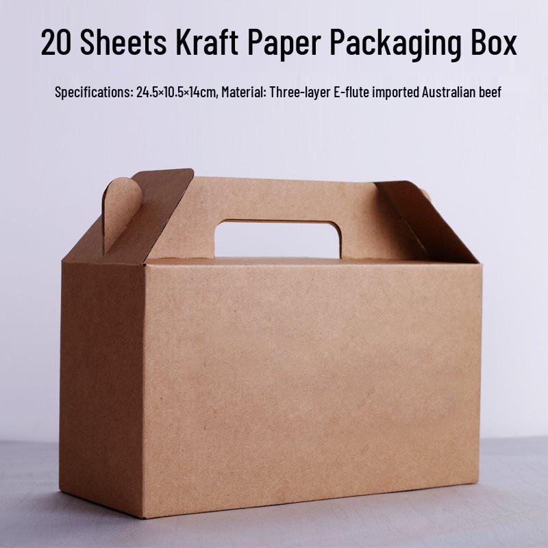 Kraft Paper Egg Packaging Box - Gift & Handheld (20, 30, 40, 60 pcs)