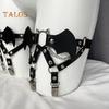 Women Harness Garter Leg Ring Rivet Fake Spider Decor Faux Leather Adjustable Punk Gothic Thigh Ring Cosplay Honeymoon Seductive Garter Belt Non-Slip