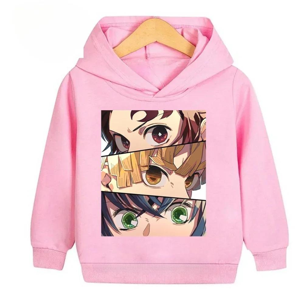 

Children s Hoodie Anime Killer Kimetsu no Yaiba Cartoon Printed Fashion Children s Casual Hoodie 120