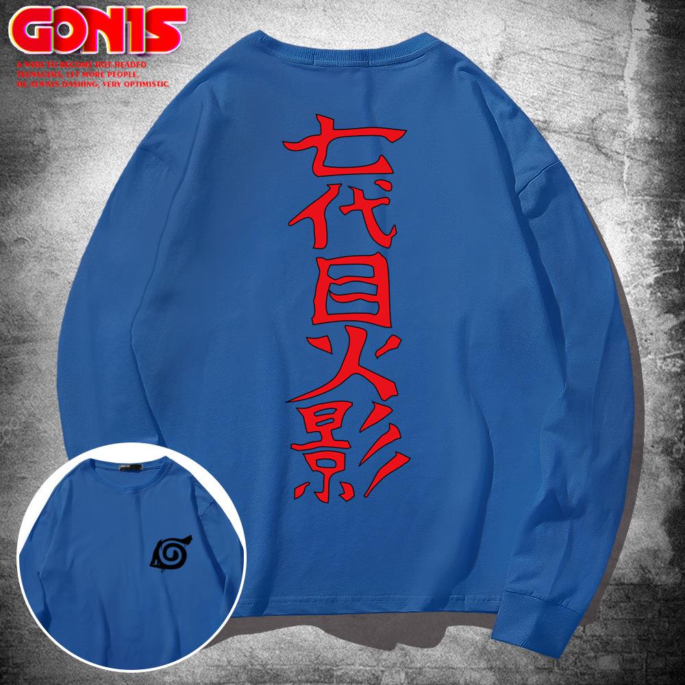T-shirt men's long-sleeved pure cotton loose hip-hop autumn thin bottoming shirt European and American trendy clothes