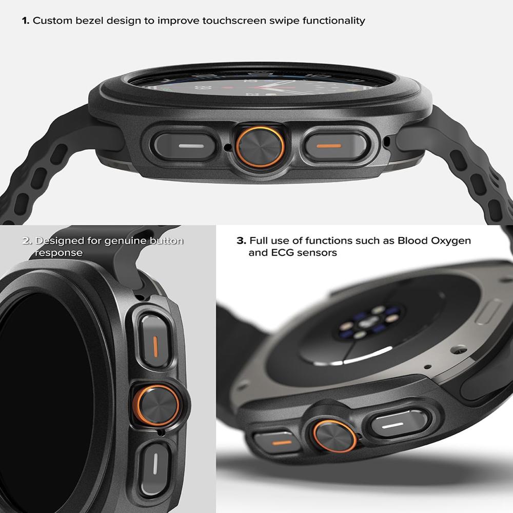 PC Matte Watch Case For Samsung Galaxy Watch 7 Ultra Case Hollow Hard Protective Cover For Galaxy Watch 7 Ultra 47mm Accessories