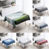 Cloud Tablecloth Colorful Cumulus  Anti-fouling Waterproof Rectangular Kitchen Table Home Decoration