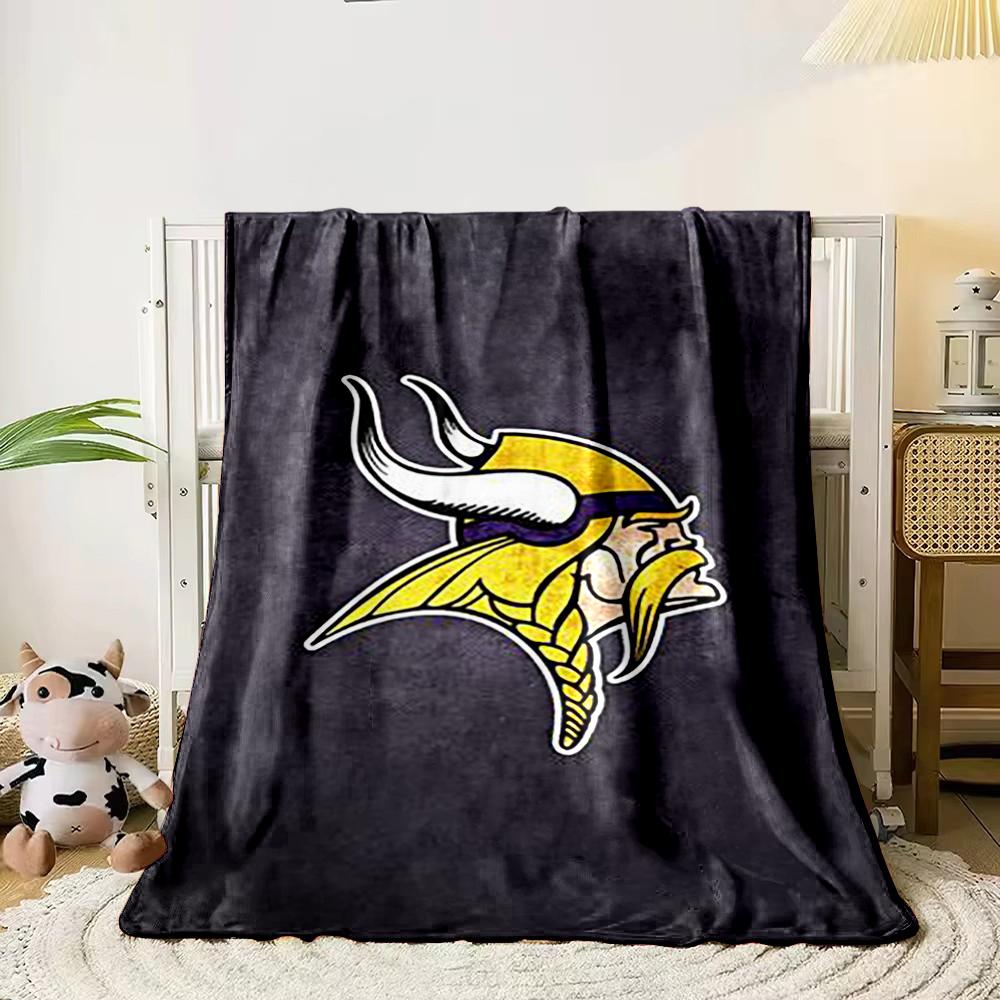 Viking Warrior Themed Blanket Design Flannel Blanket for Bedroom, Living Room, Sofa, and Nap Sofas.