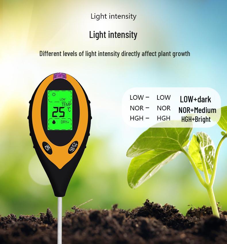 High Precision pH & Moisture Tester for Soil Acidity, Alkalinity, and Nutrient Levels In Gardening and Plants