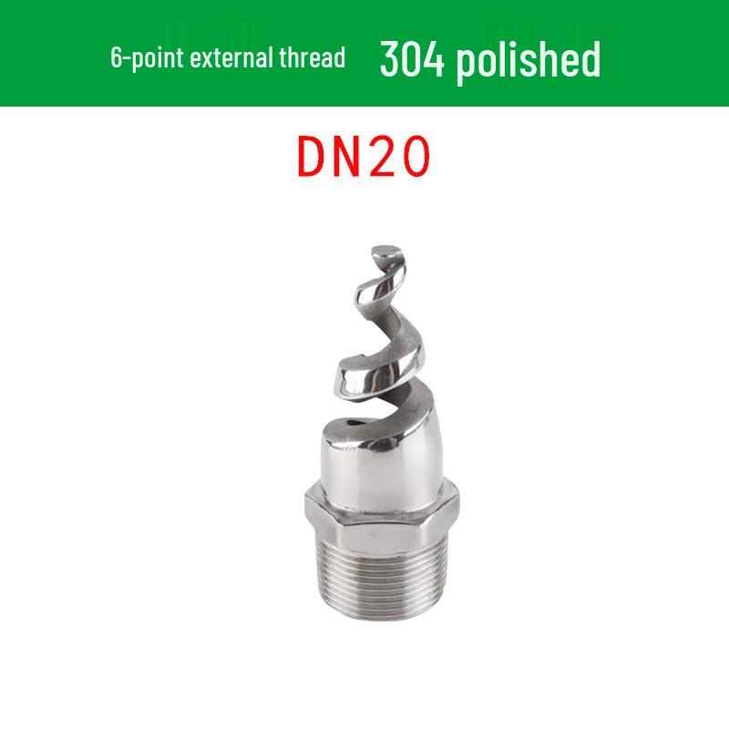 Stainless Steel Anti-Clog Spiral Spray Nozzle for Cooling Tower & Fire Protection
