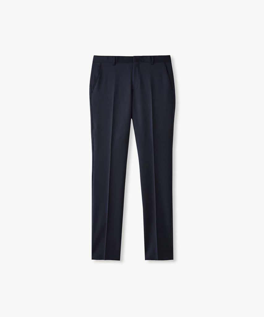 STCO [Four Seasons][Crossfit] Wool Blend Four-Way Stretch Suit Pants Navy (Slim Fit)_Sslvz12Ssn