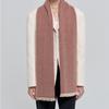 Dal Cashmere Herringbone Muffler Red