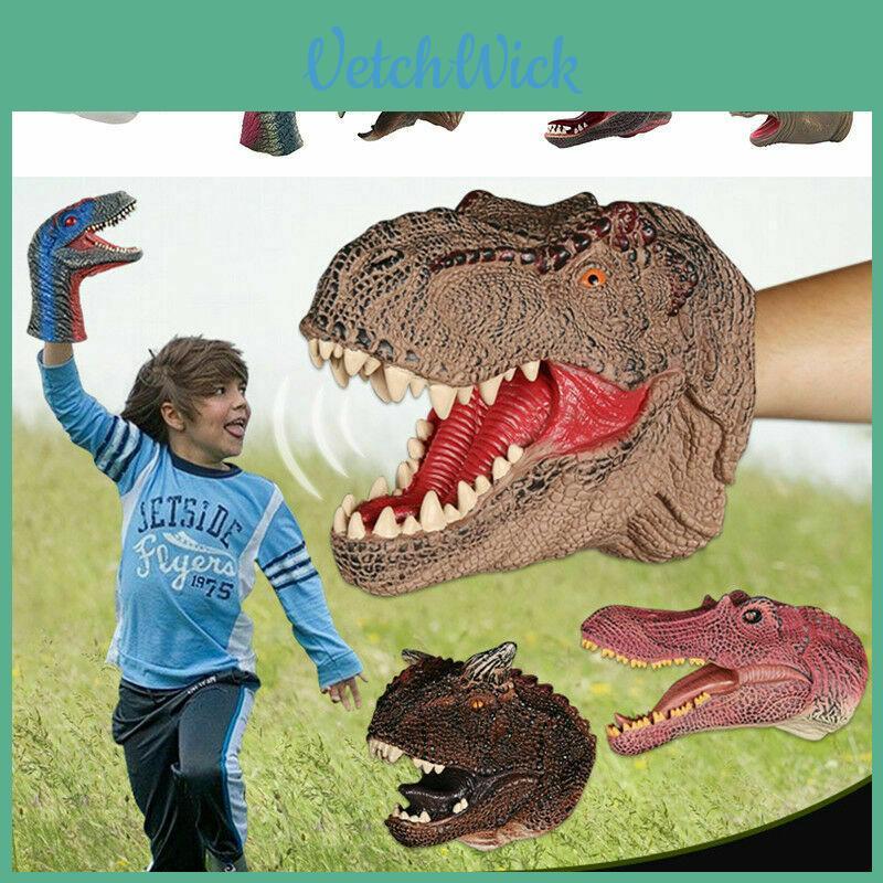 Realistic Animal Dinosaur Hand Puppet For Kids Soft Plastic Educational Toy