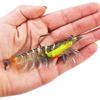 3Pcs Luminous Fishing Jigs Lures Fishing Soft Fish Lures Glow with Sharp Hooks