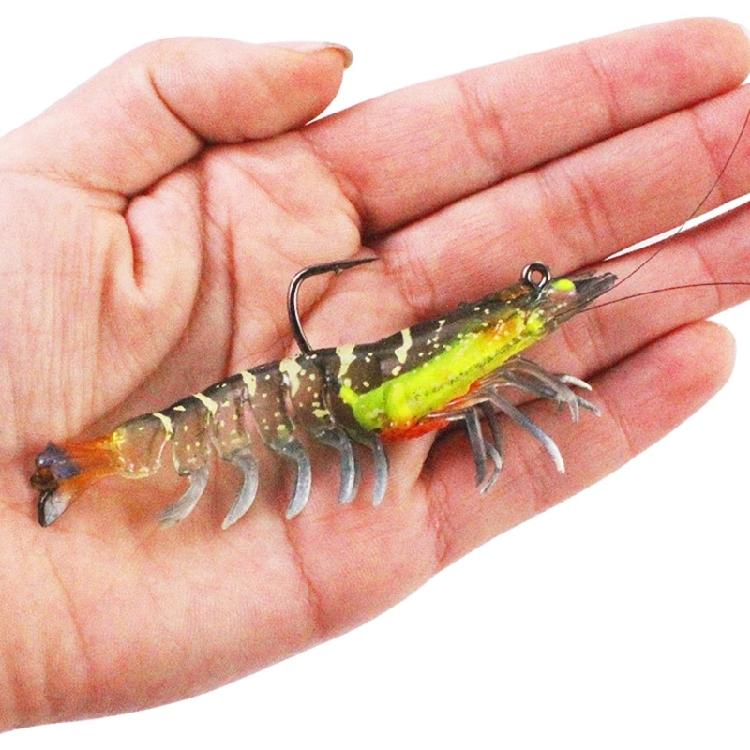3Pcs Luminous Fishing Jigs Lures Fishing Soft Fish Lures Glow with Sharp Hooks
