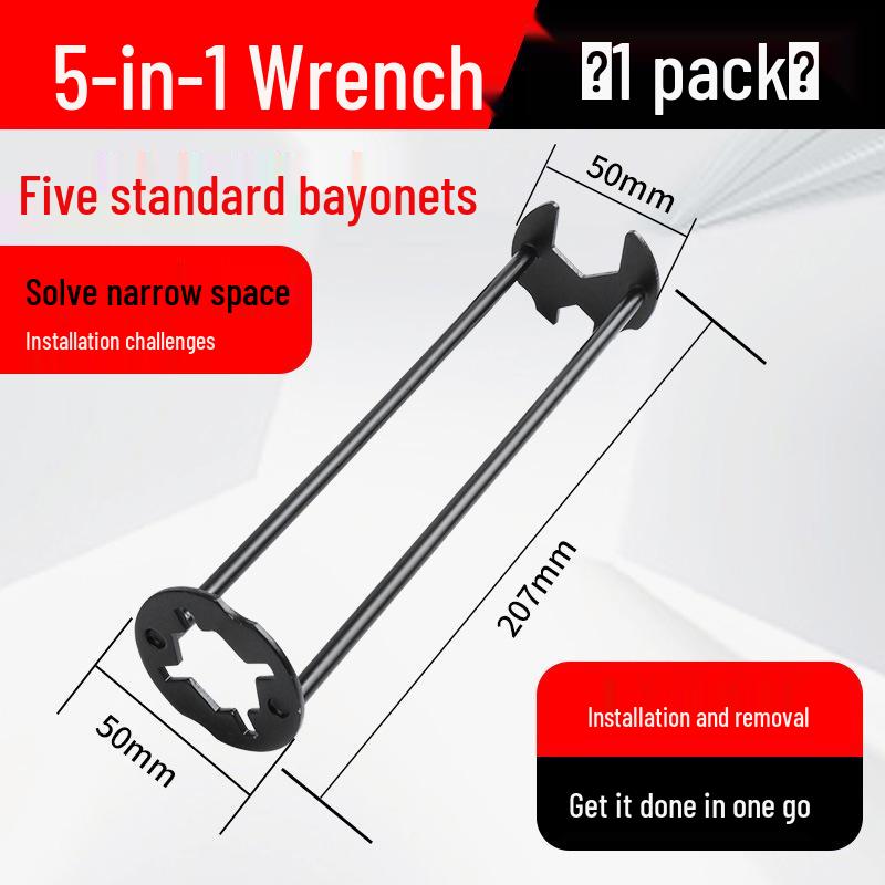 Multifunctional Bathroom Sink Wrench for Faucet and Hose Installation