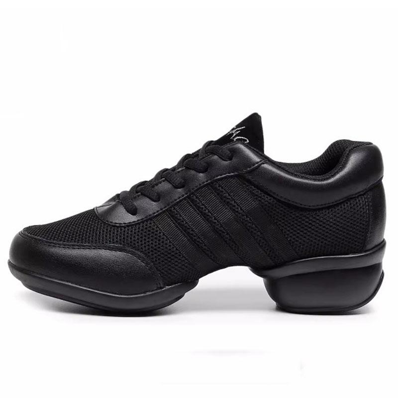 Hot Sale Jazz Dance Shoes for Women Mesh Breathable Sneakers Canvas Shoes Low Heel Soft Sole Latin Modern Dance Training