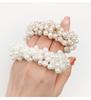 New Girls Imitation Pearl Elastic Hair Rubber Bands Bracelet Ponytail Holder Hair Ties Bands Rope Fashion Women Hair Accessories