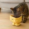 Cartoon Ceramic Cat Bowl High Footed Anti-ant Cat Bowl Slow Eating Bowl  Cat Feeding