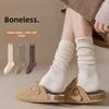Hehe Socks Women's Spring/Summer Vintage Mid-Calf Cotton Socks Without Bones Spring/Summer Long-Term Socks