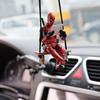 Anime Car Mirror Hanging Pendant Deadpool Ornaments Auto Functional Rear View Mirror Charm for Car Interior Decor Christmas Gift