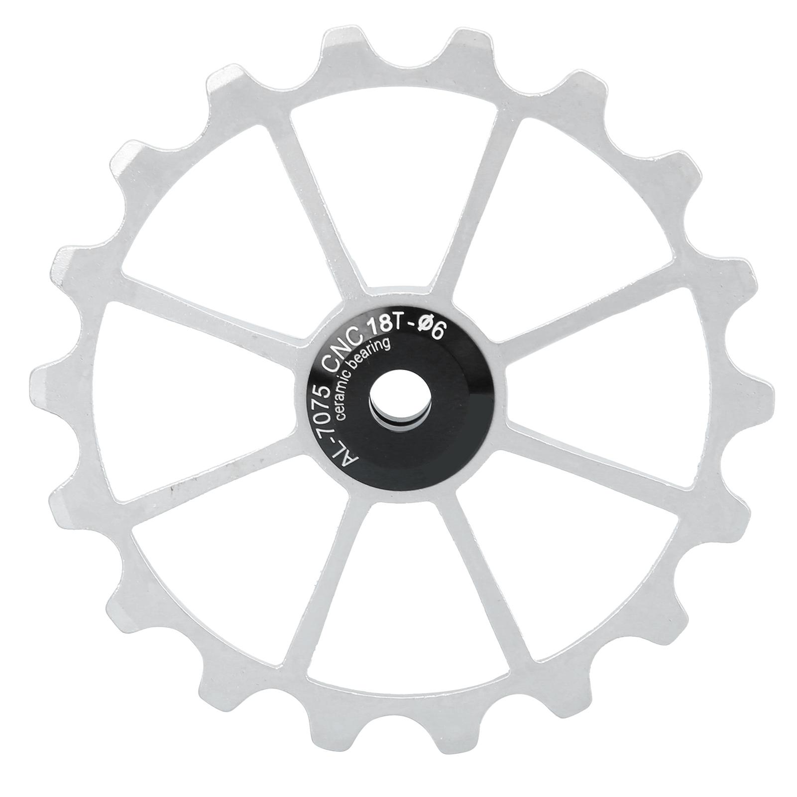 

MEIJUN 18T Алюминиевый сплав Велосипед Шкив Направляющее колесо Горный велосипед Керамический подшипник Задний шкив