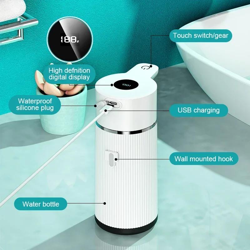 420ML Large Capacity Automatic Smart Senor Soap Dispenser Wall-Mounted Electric Foam/Liquid Model Hand Dish Washing Pump Machine