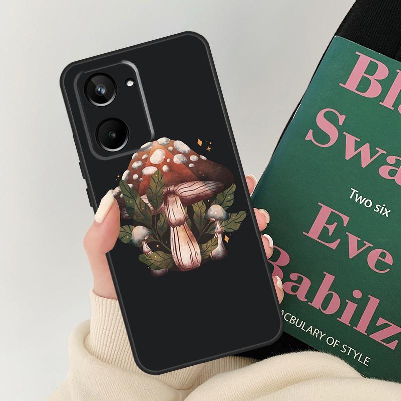 Mushroom Aesthetic For Realme 11 10 9 12 Pro Plus GT Neo 6 5 C21Y C25s C30 C31 C33 C35 C51 C53 C55 C67 Case