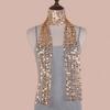 Sparkling Scarf for Women Chain Collar Full Sequins Nightclub Party Raves Costume Blingbling Choker