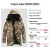 Herren Winter Camouflage Fleecegefütterte Wasserdichte Baumwoll-Arbeitsjacke
