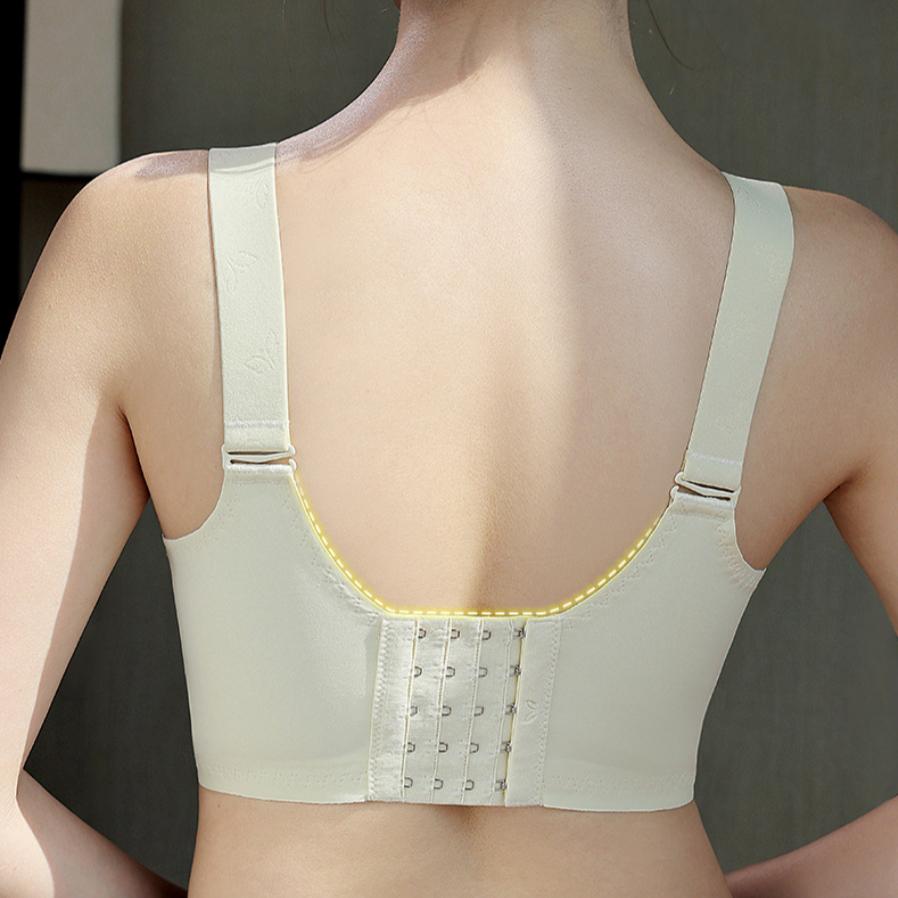 European and American Breathable Plus Size Bra Sexy Mesh Soft Steel Ring Exquisite Lace U-shaped Beautiful Back Plus Size Underwear