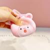 Style Cute Cartoon Silicone Cream Bear Bubble Pendant Keychain For Gift Trendy