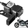 Dual USB Port Vehicle Parts Motorcycle Accessories Motorcycle Handlebar Charger Motorcycle Charger