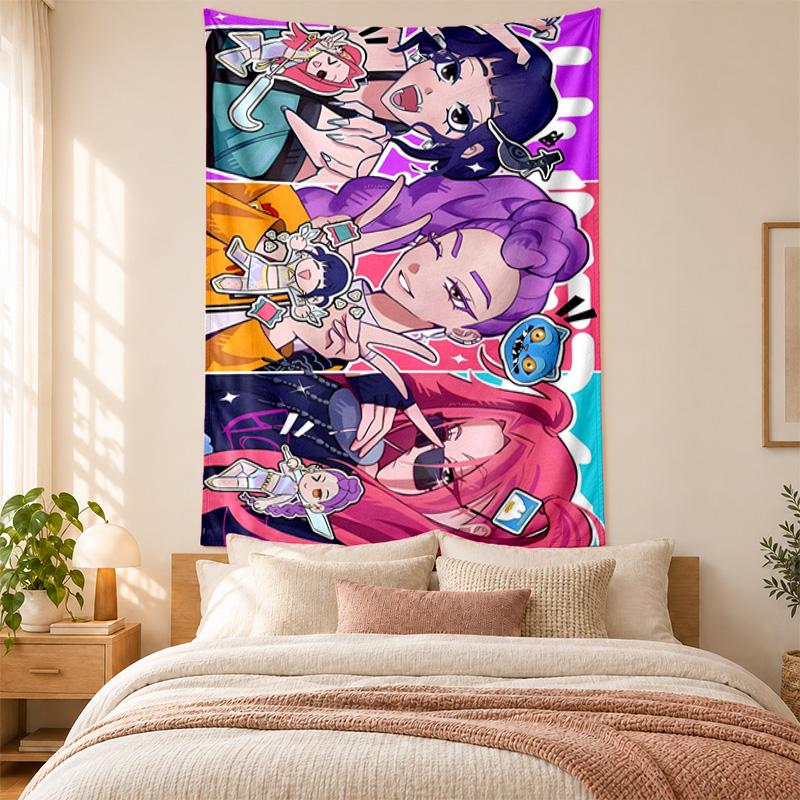 Tapiz Cazadores de Demonios Kpop alta calidad para decorar paredes de sala de estar, dormitorio, residencia estudiantil ideal como arte de pared para dormitorio o regalo de vacaciones
