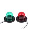 2X Marine Boat Stainless Steel Red&Green Led Navigation Signal Light Lamp Yacht