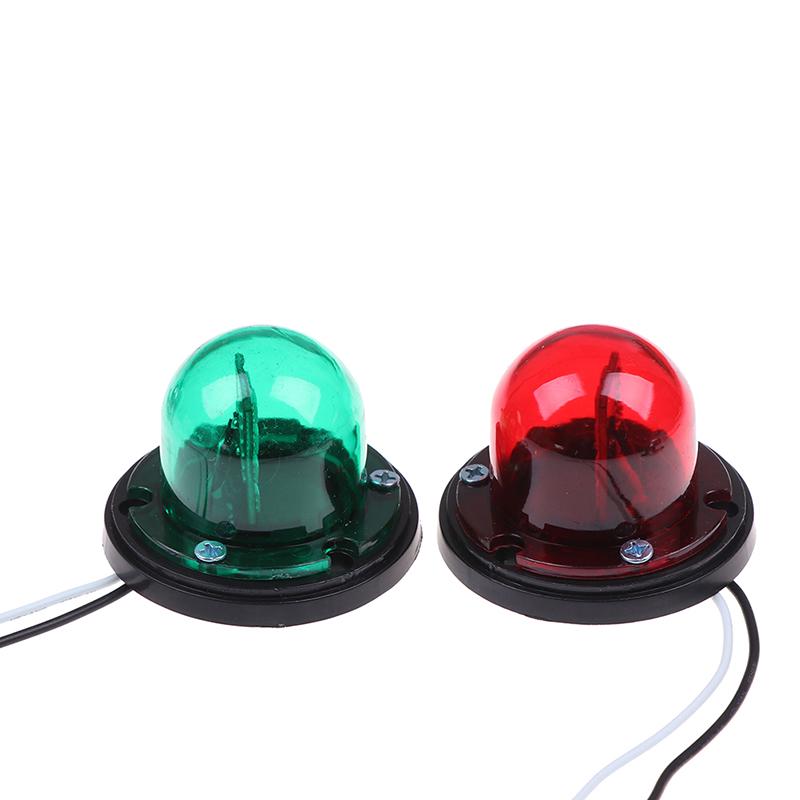 2X Marine Boat Stainless Steel Red&Green Led Navigation Signal Light Lamp Yacht