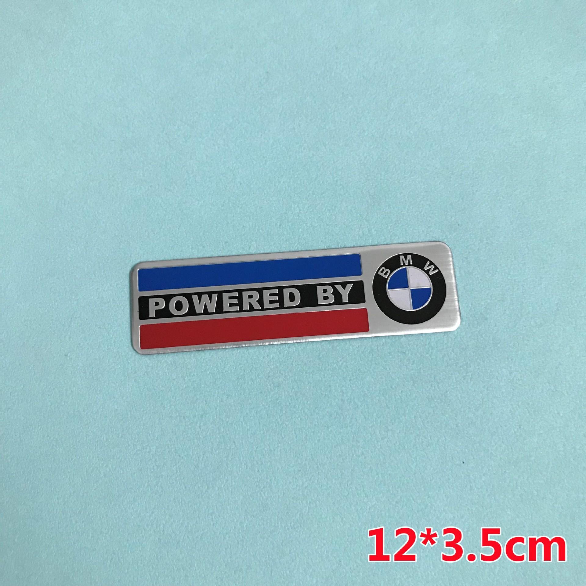 

Металеві наклейки з логотипом BMW M Performance на крила: Алюмінієві наклейки для автомобіля для декору.