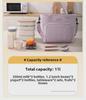 Beilian Large Capacity Insulated Lunch Bag - Portable One-Shoulder Office Picnic Cooler
