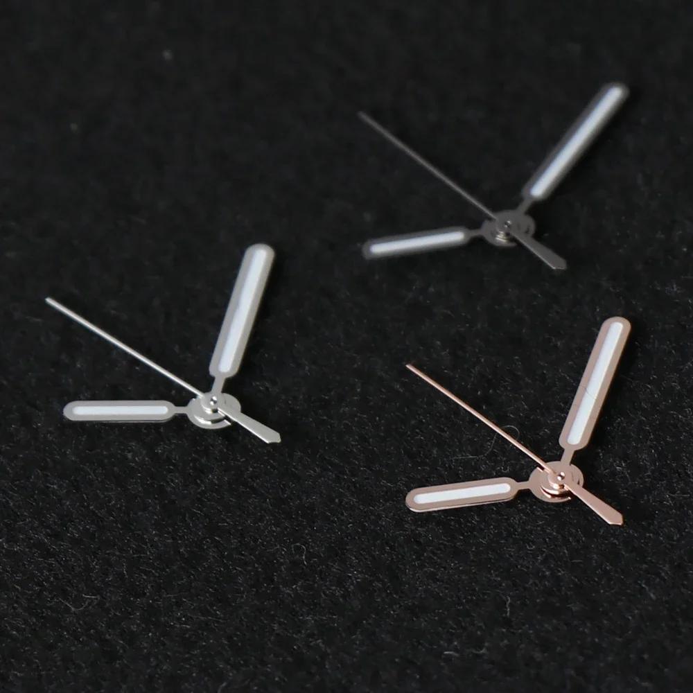 8.5*12.5*12.5mm NH35 Watch Hand for Nautilus NH35 NH36 Movement Watch Needle Hands Green Lume Silver Vintage Accessories