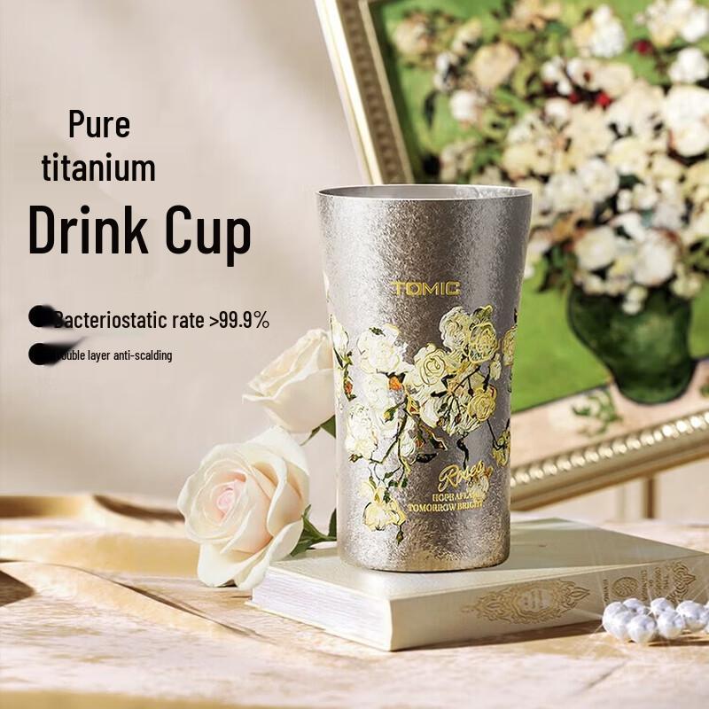 TOMIC Van Gogh Collaboration Pure Titanium Mug