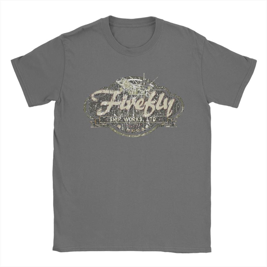 Firefly Serenity Ship Works Ltd TShirt Unisex  Y2K Funny TShirts Summer Round Neck Novelty Tee Shirt Custom DIY Big Size Tops