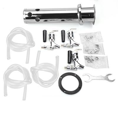 Edelstahl Zapfanlage 3 Hähne Fassbier Spender für Bar Heimbrauen Kegerator