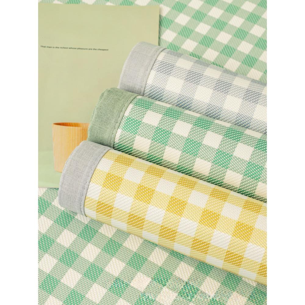Sofa Cushion Summer Non-Slip Small Plaid Ice Silk Seat Cushion for Summer Simple Summer Style Fresh Backrest Towel Sofa Cover