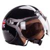 Motocyklová retro helma unisex pro čtyři roční období, elektrická auto poloviční helma