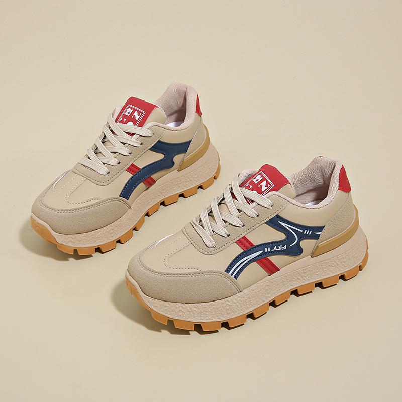 

Platform-soled Forrest Gump shoes for women s 2025 spring and autumn new models increase height and versatility for students, light and comfortable l 41 синій