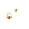 Rotary Cup Drainer Organizer with Cartoon Snake Resin Statue Decorative Tabletop Ornament for