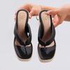 Clip Toe Wedges Platform Women Slippers Summer Sexy Super High Heels Mules Sandals Flip Flops Wear-Resistant Anti-Slip Shoes